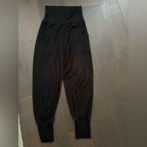 Aerie Real Soft Foldover Joggers Black